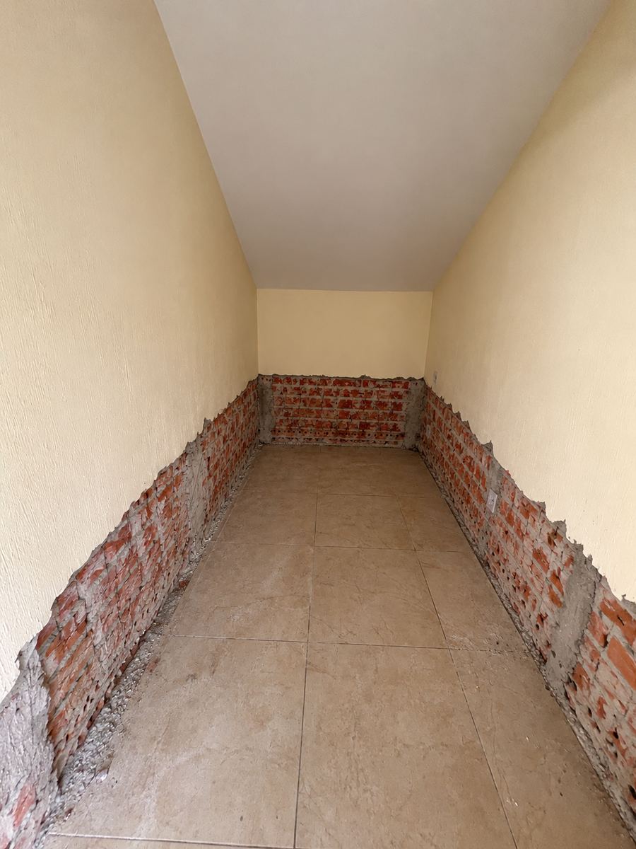 En proceso: Retiro del enjarre dañado